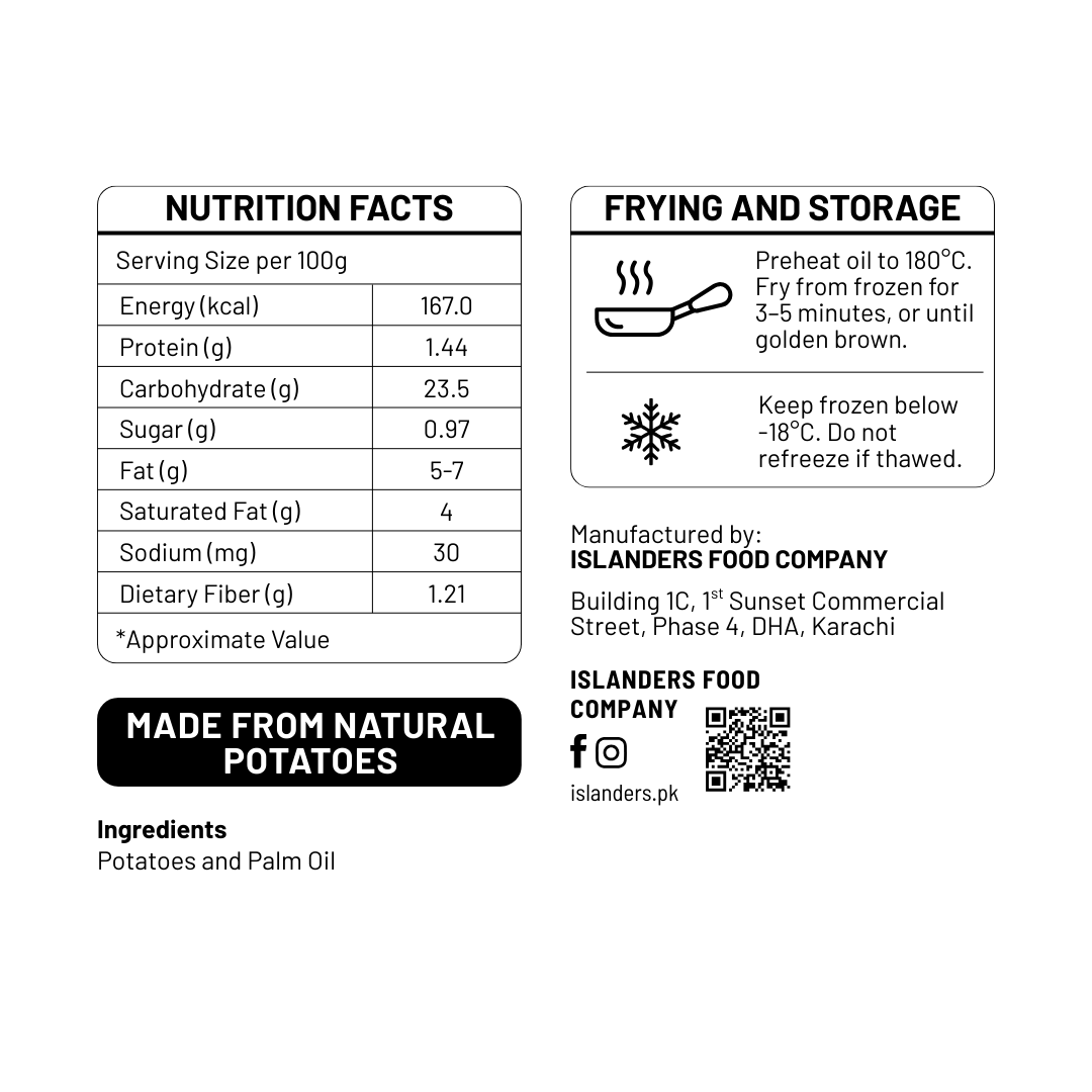 9mm Regular Straight-Cut Fries