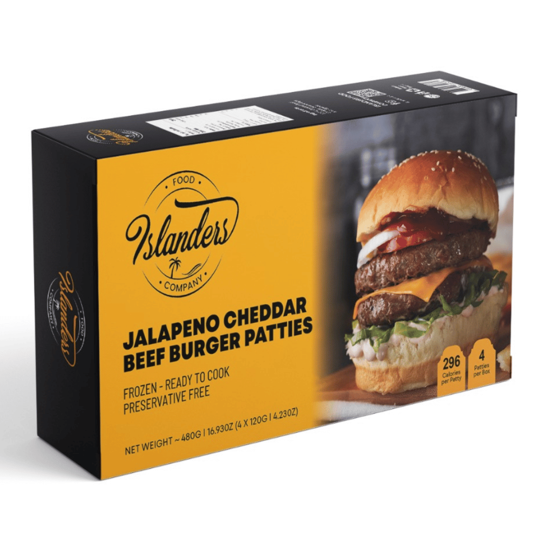 Jalapeno Cheddar Beef Burger Patties