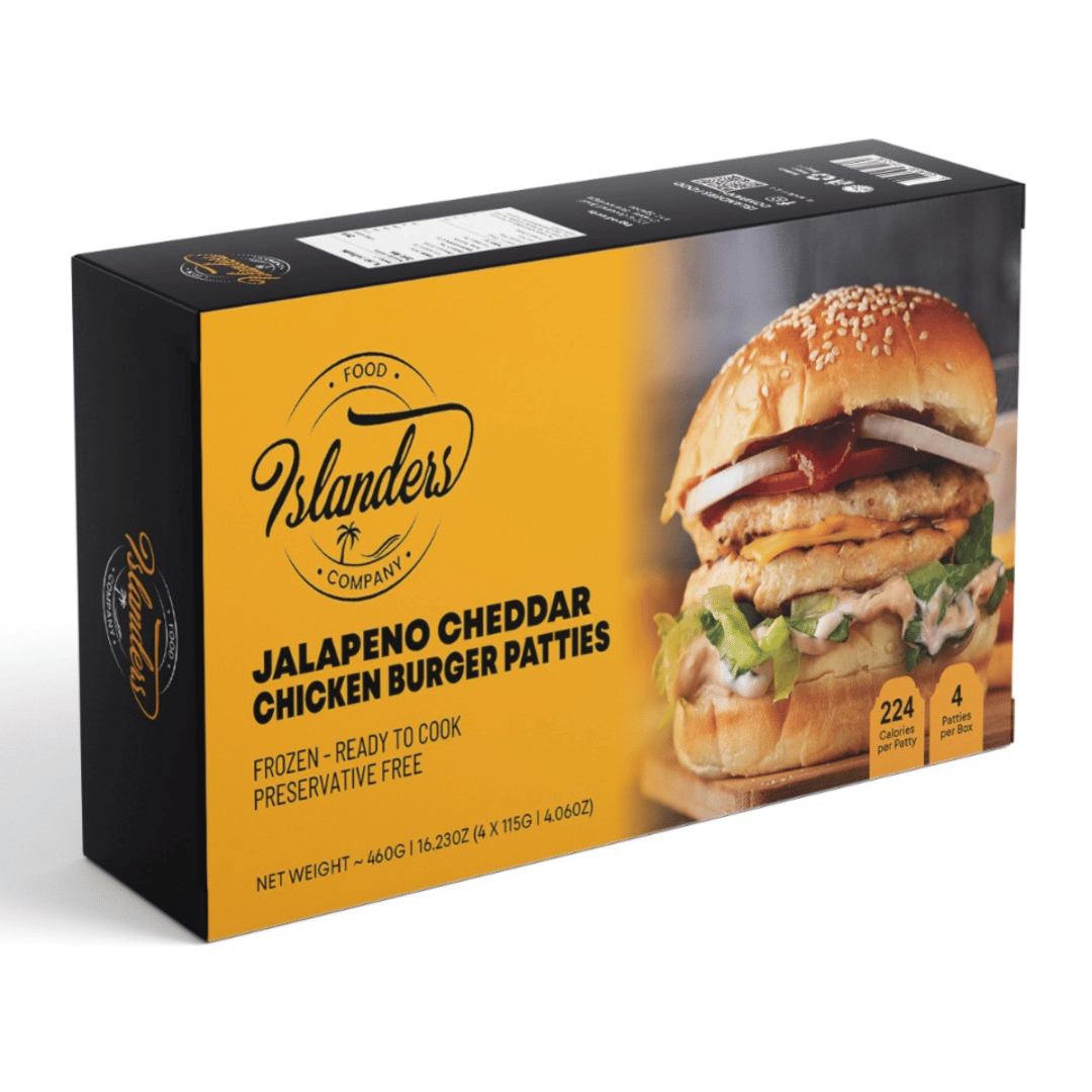 Jalapeno Cheddar Chicken Burger Patties