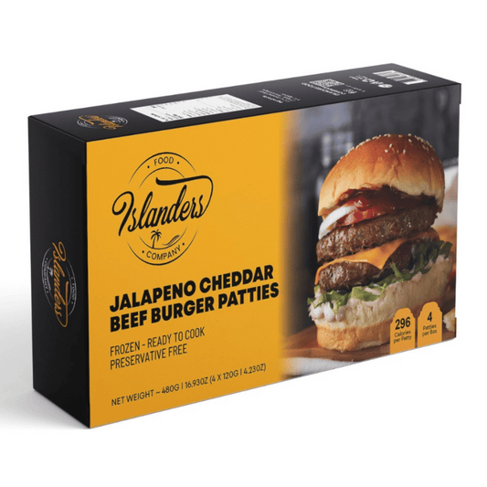 Jalapeno Cheddar Beef Burger Patties