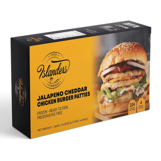 Jalapeno Cheddar Chicken Burger Patties